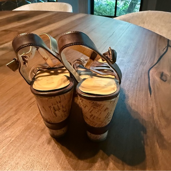 🎂Unisa - Brown Woven Cork Wedges - 7.5 - Picture 3 of 5